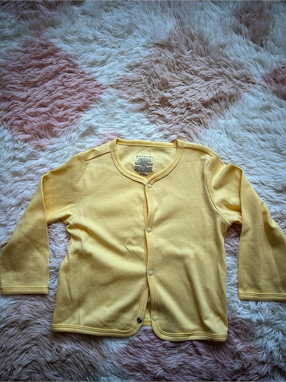 First Impressions Cardigan in Yellow Size 24M NWOT